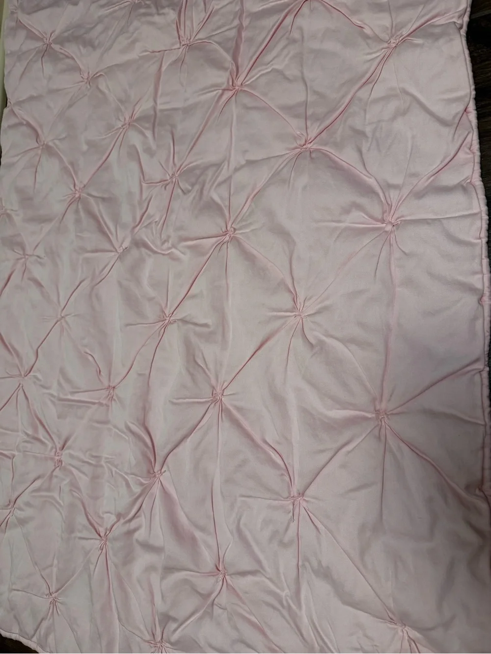 Pottery Barn Kids Pink Pintuck Baby Quilt